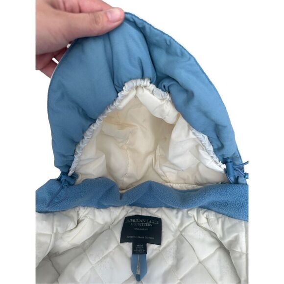 vintage y2k american eagle puffer winter snow ski jacket women’s size medium - Picture 4 of 16